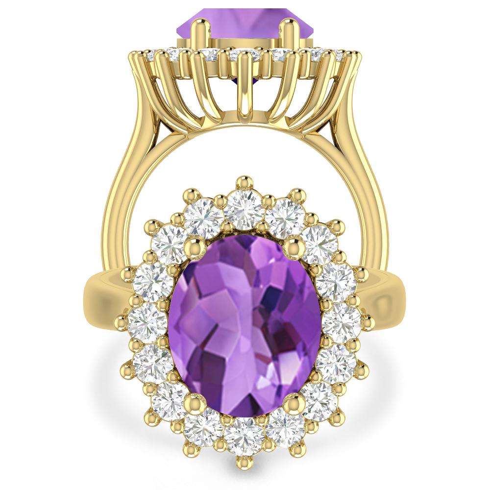 Yellow Gold - Amethyst