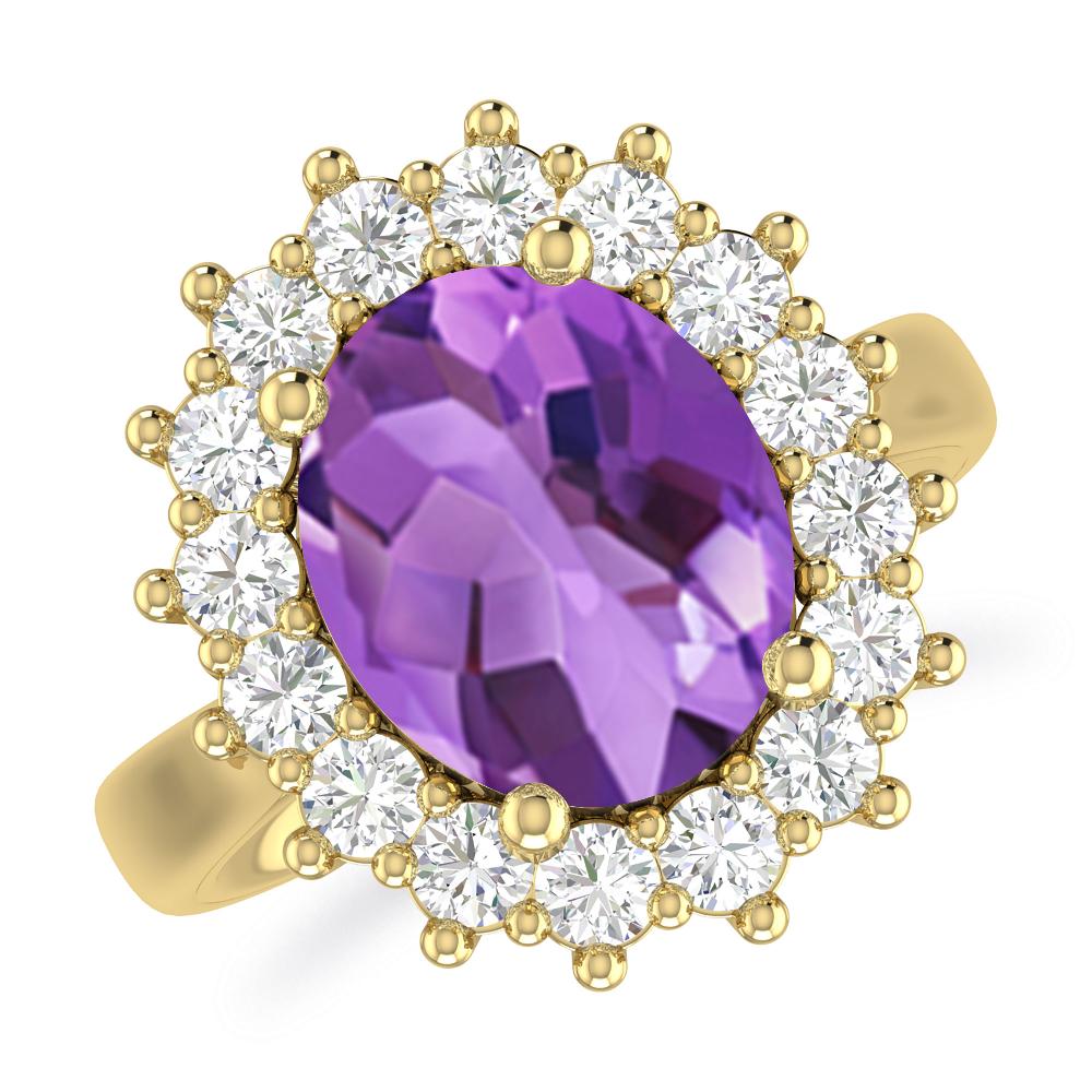 Yellow Gold - Amethyst