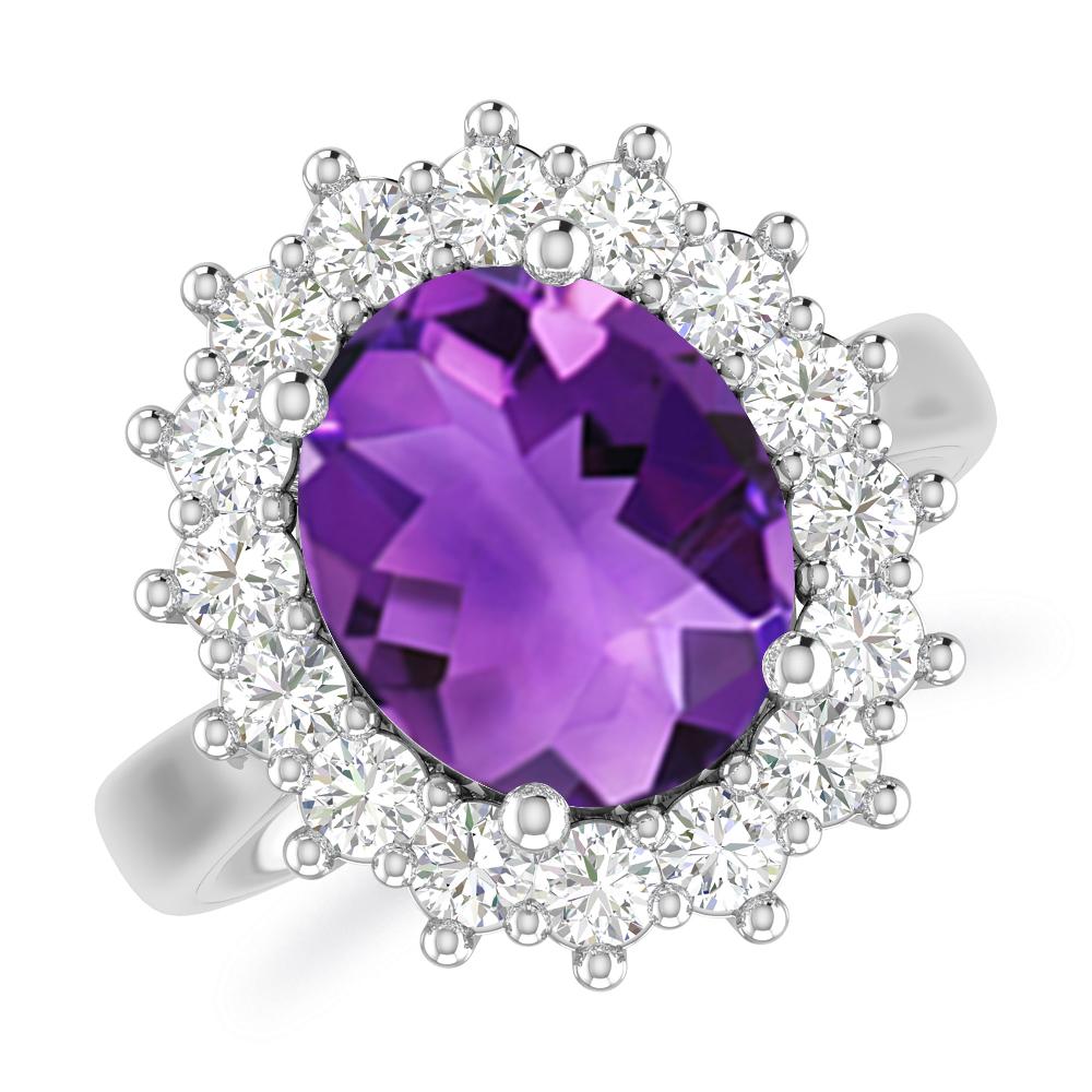 White Gold - Amethyst