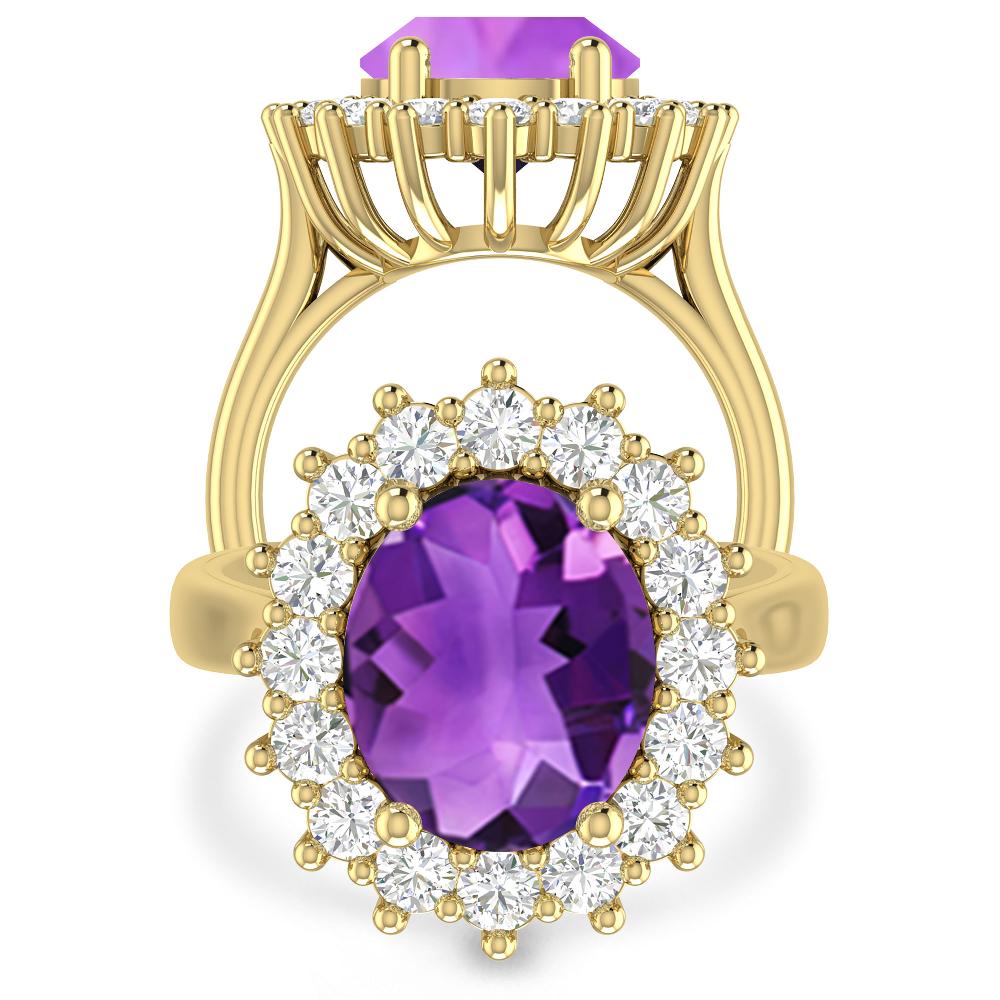 Yellow Gold - Amethyst