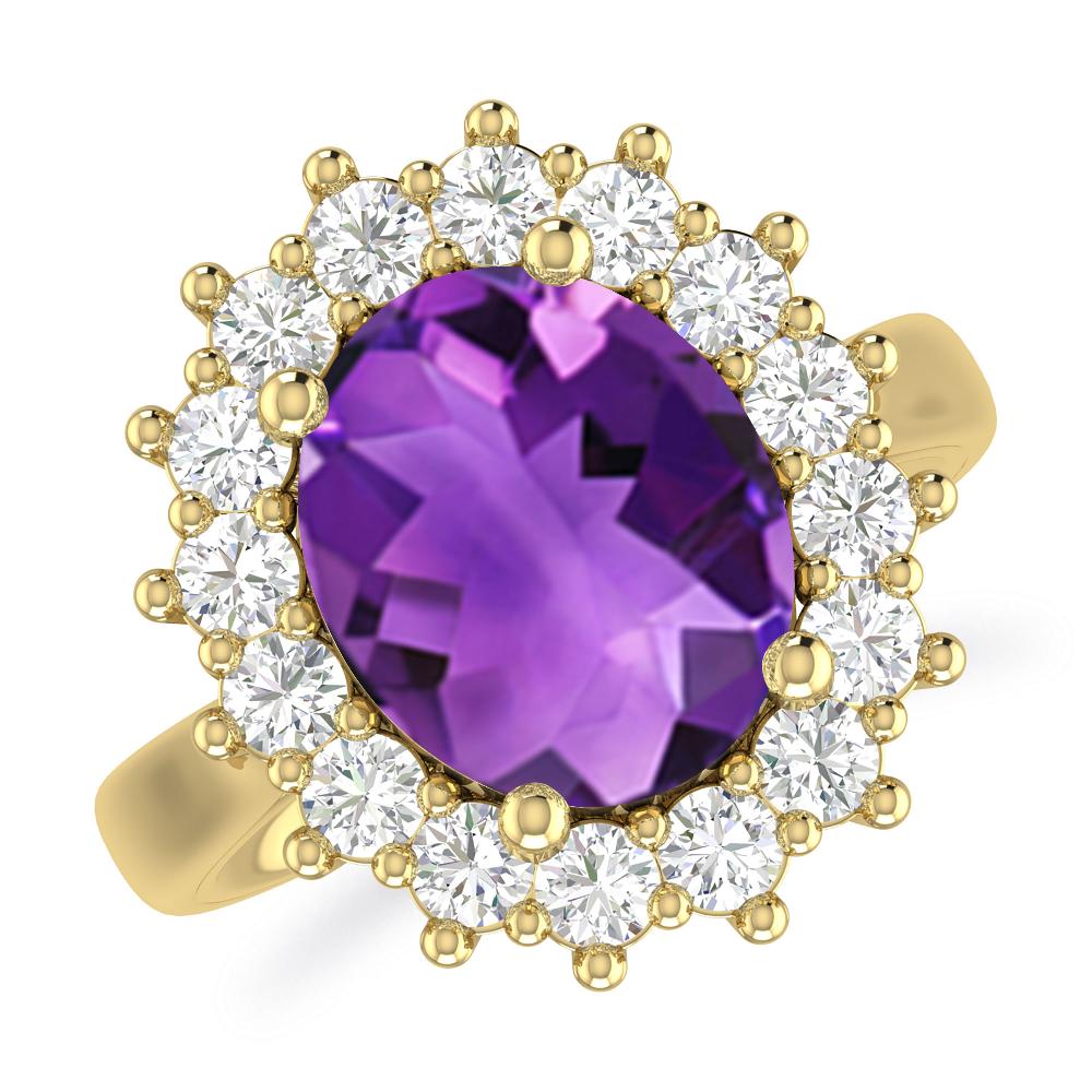 Yellow Gold - Amethyst