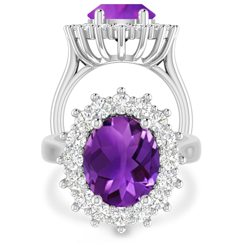 White Gold - Amethyst