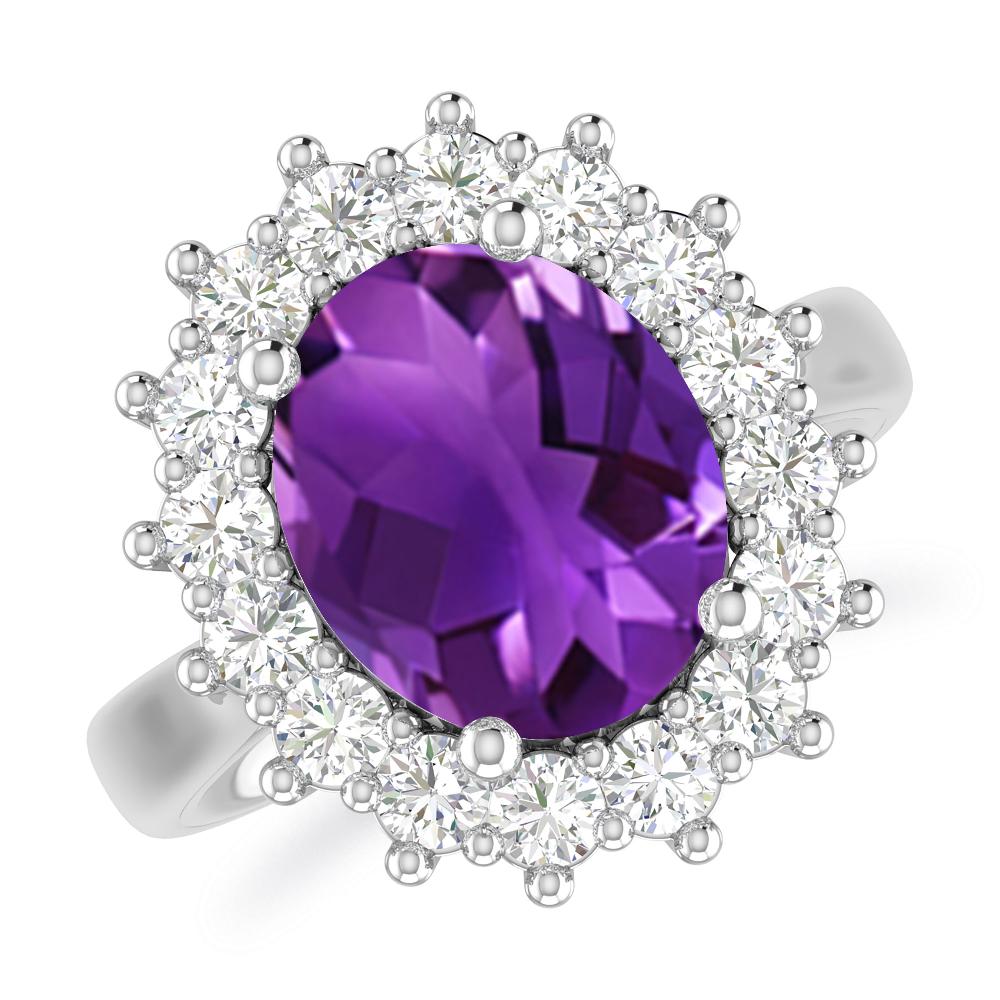 White Gold - Amethyst