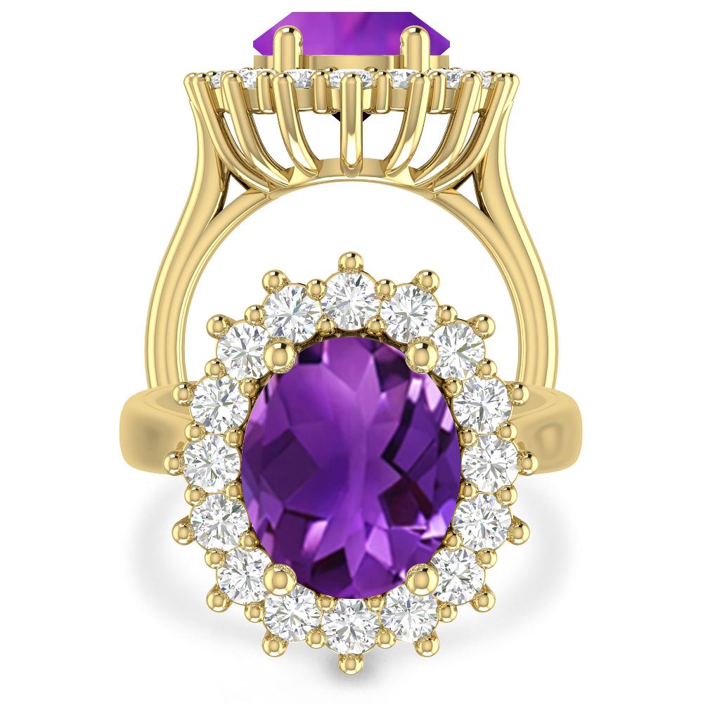 Yellow Gold - Amethyst