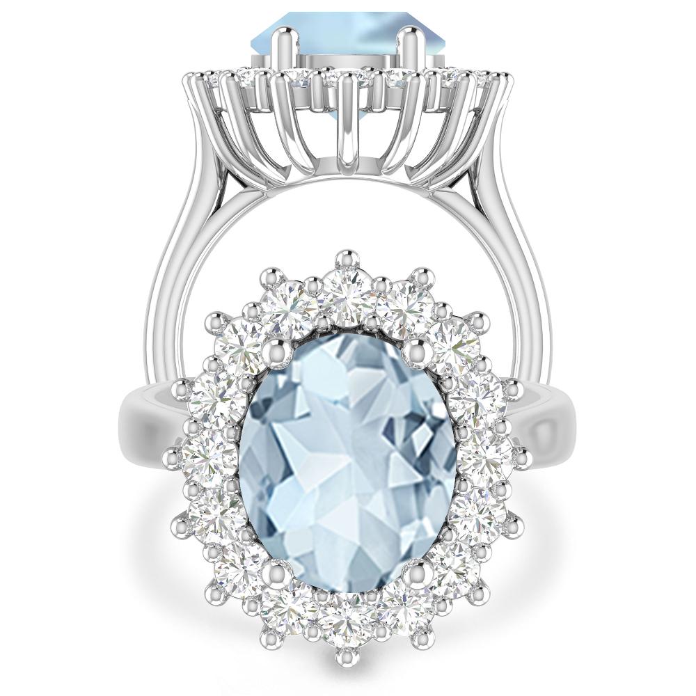 White Gold - Aquamarine