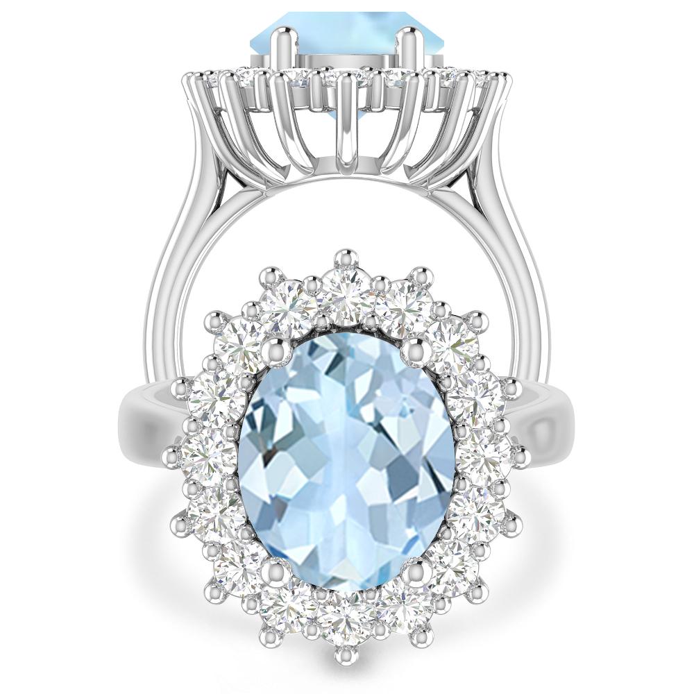 White Gold - Aquamarine