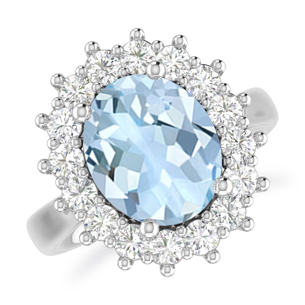 White Gold - Aquamarine