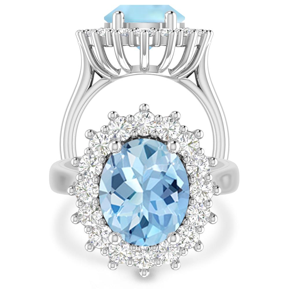 White Gold - Aquamarine