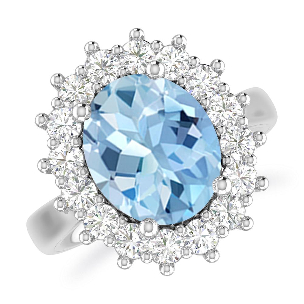 White Gold - Aquamarine