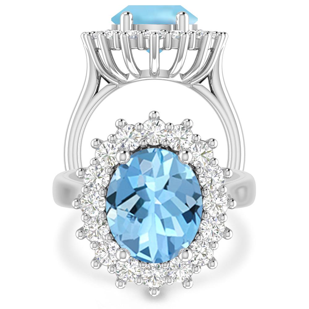 White Gold - Aquamarine