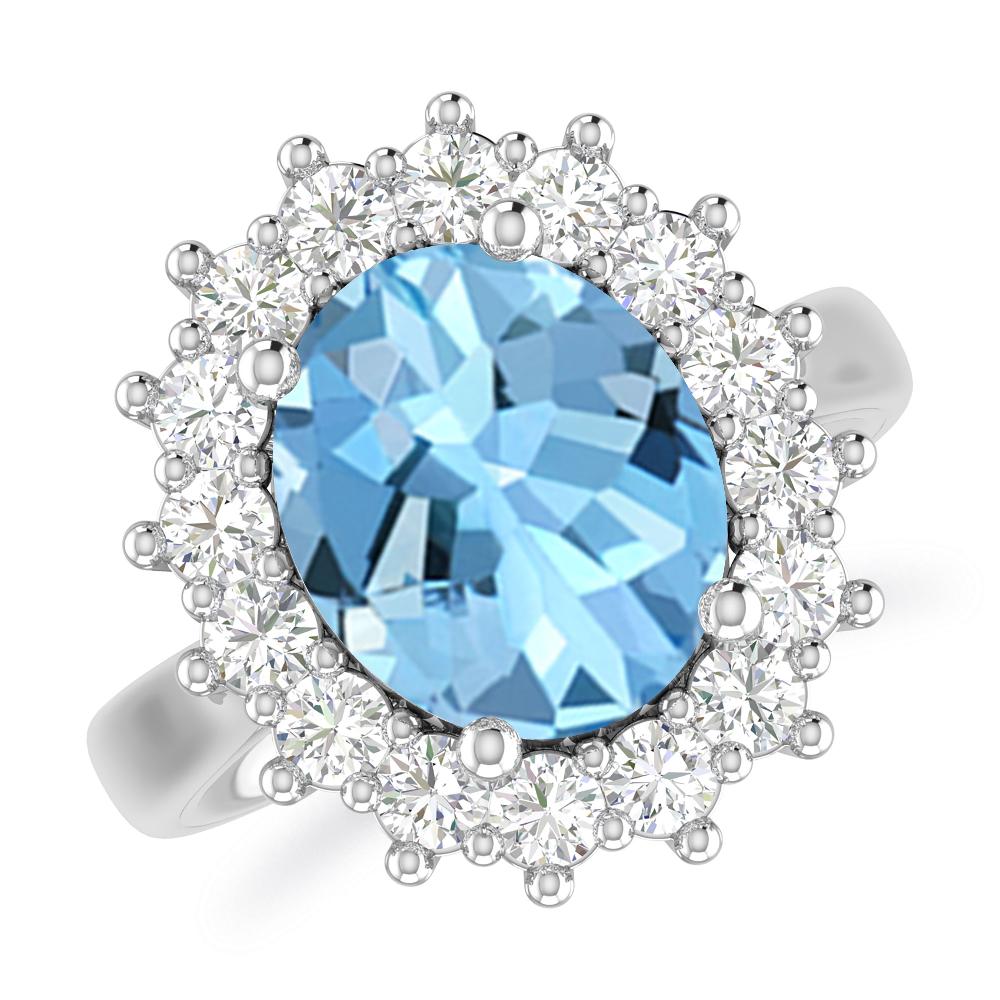 White Gold - Aquamarine