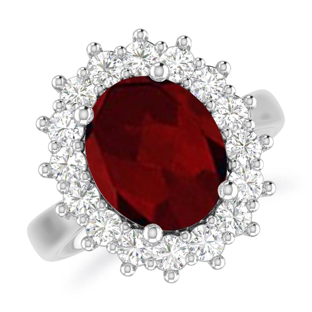 White Gold - Garnet