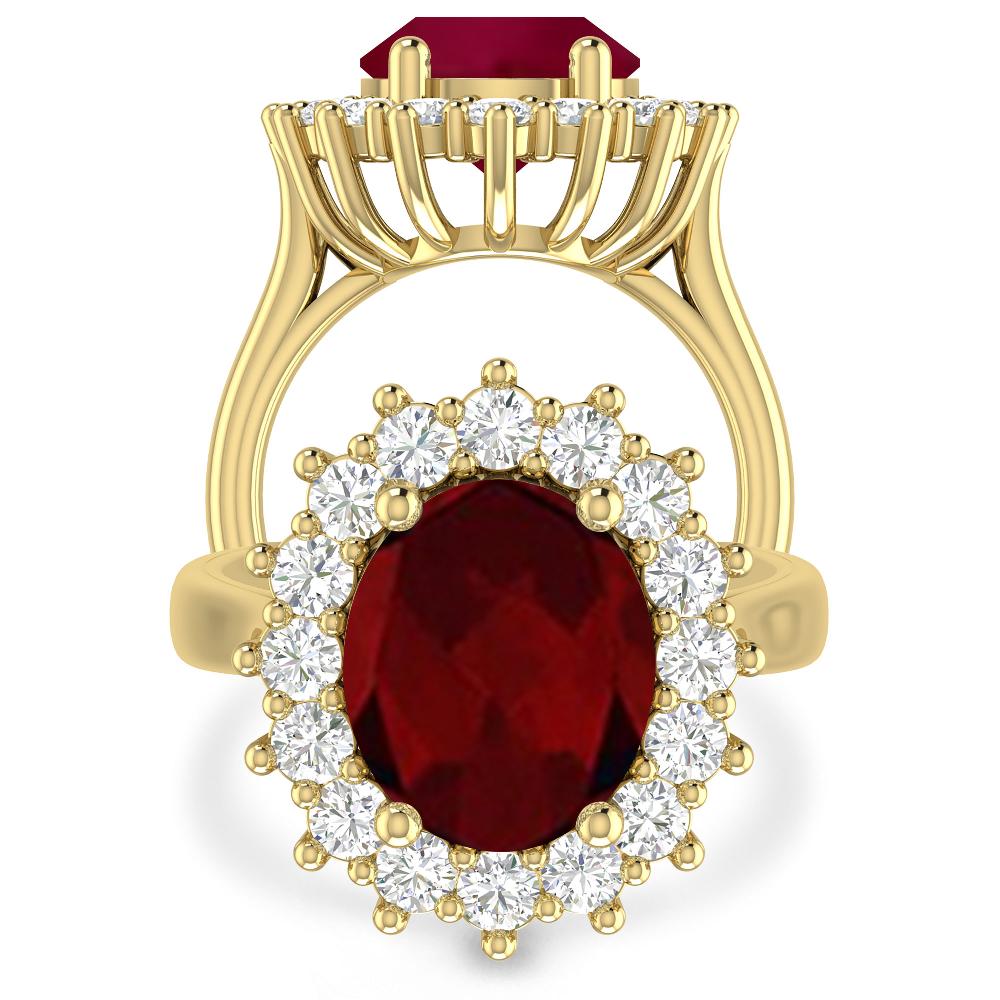 Yellow Gold - Garnet