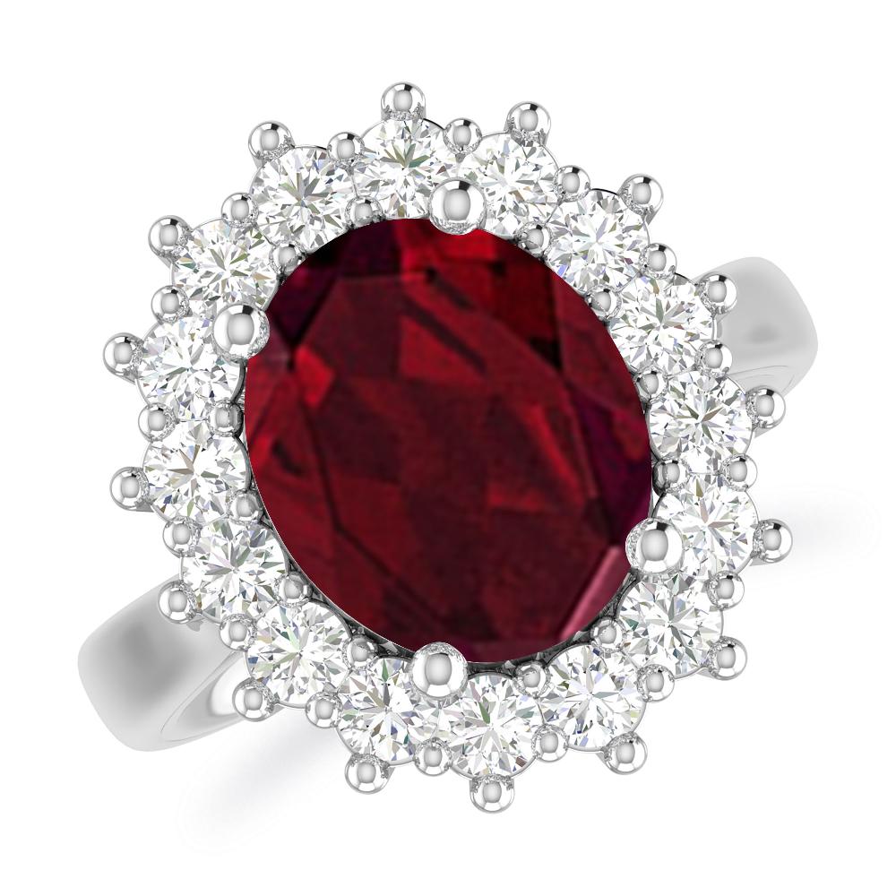 White Gold - Garnet