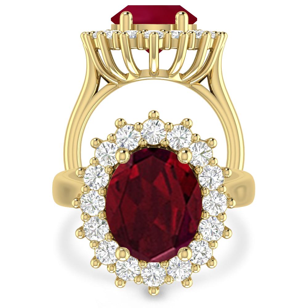 Yellow Gold - Garnet