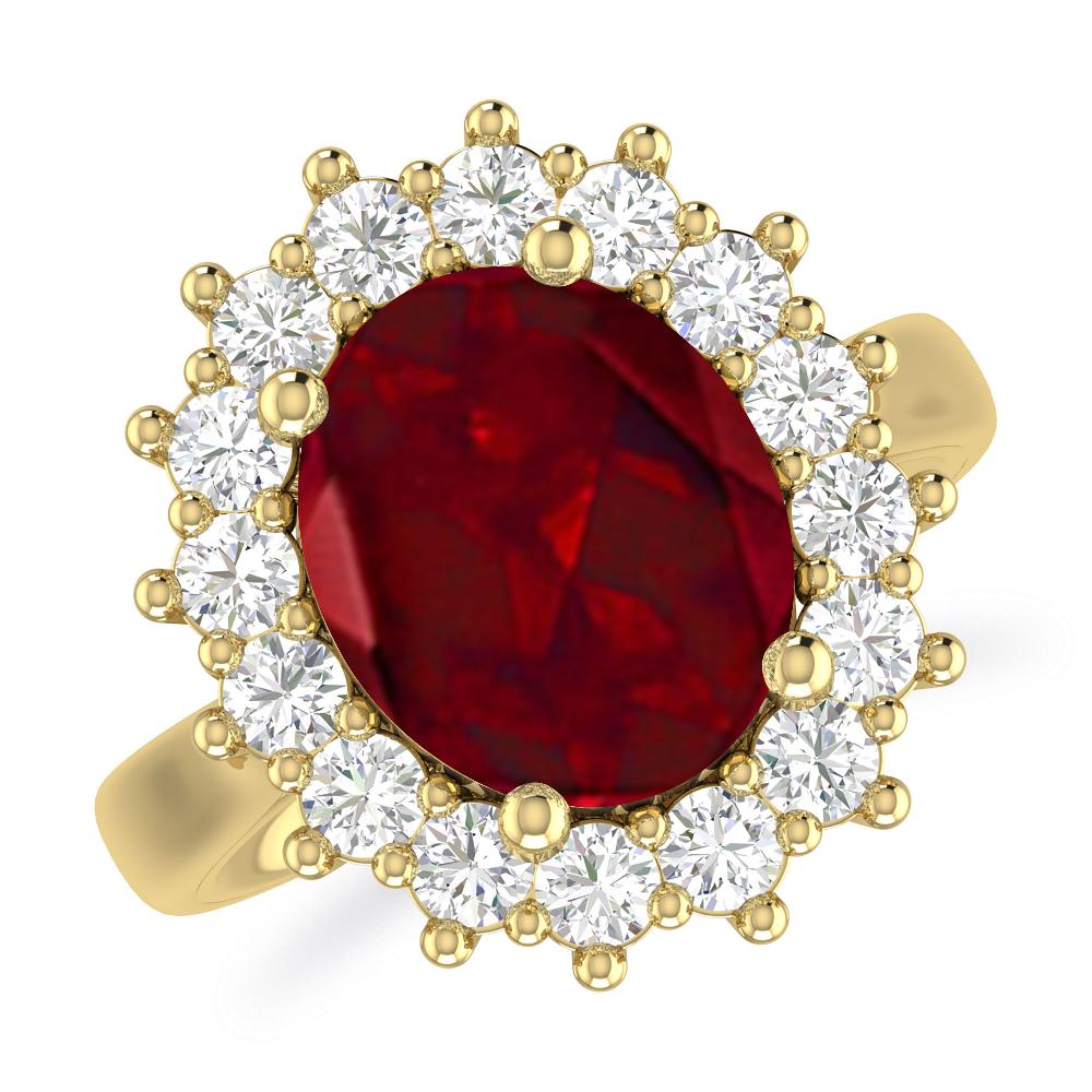 Yellow Gold - Garnet