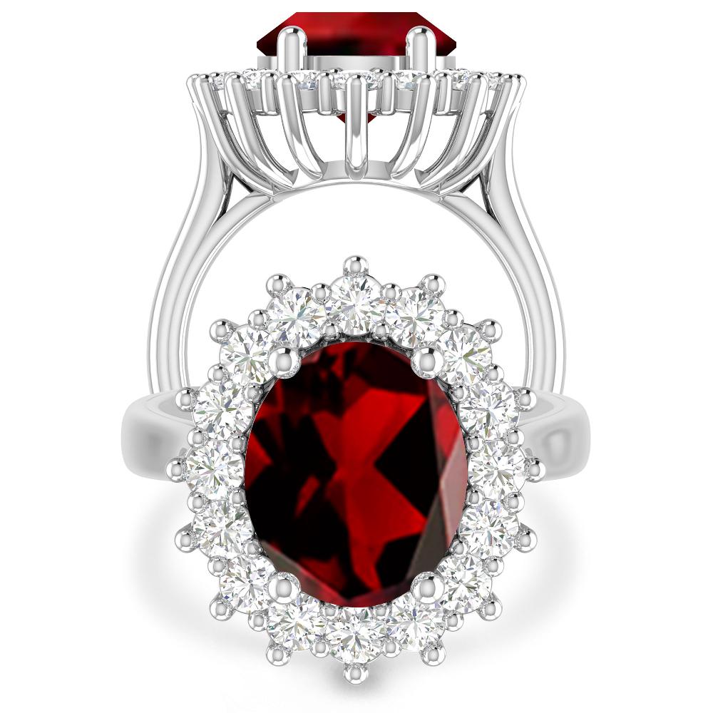 White Gold - Garnet