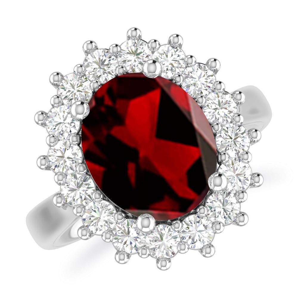 White Gold - Garnet