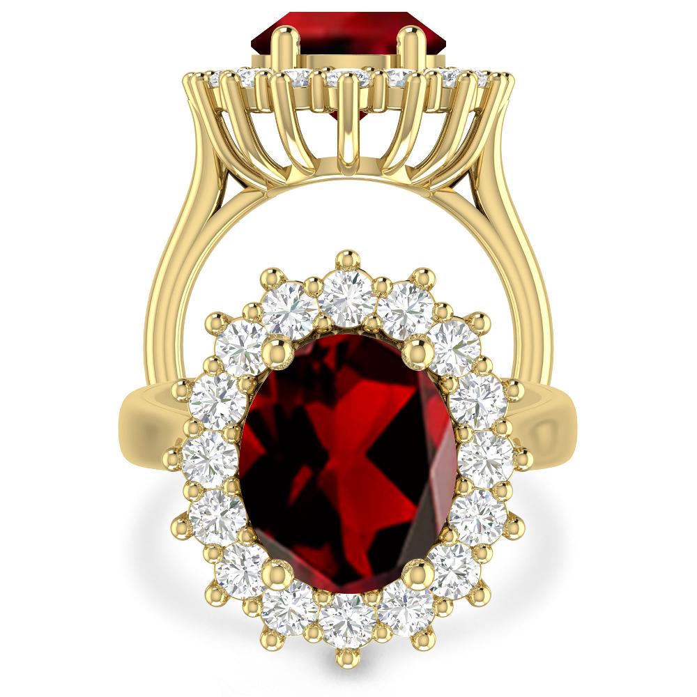 Yellow Gold - Garnet