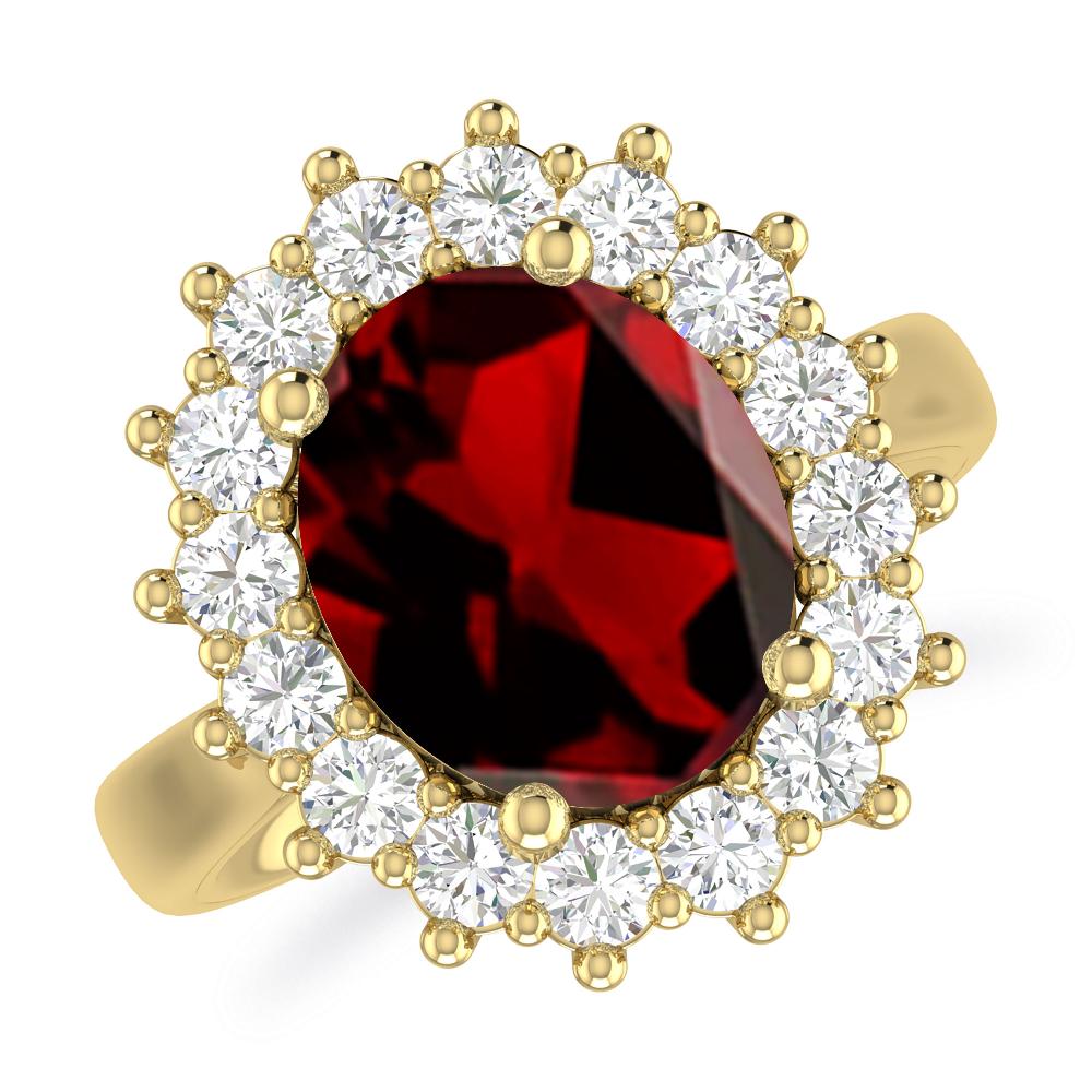 Yellow Gold - Garnet