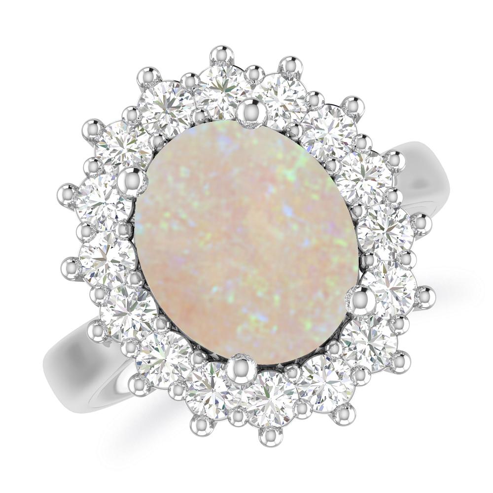 White Gold - Opal