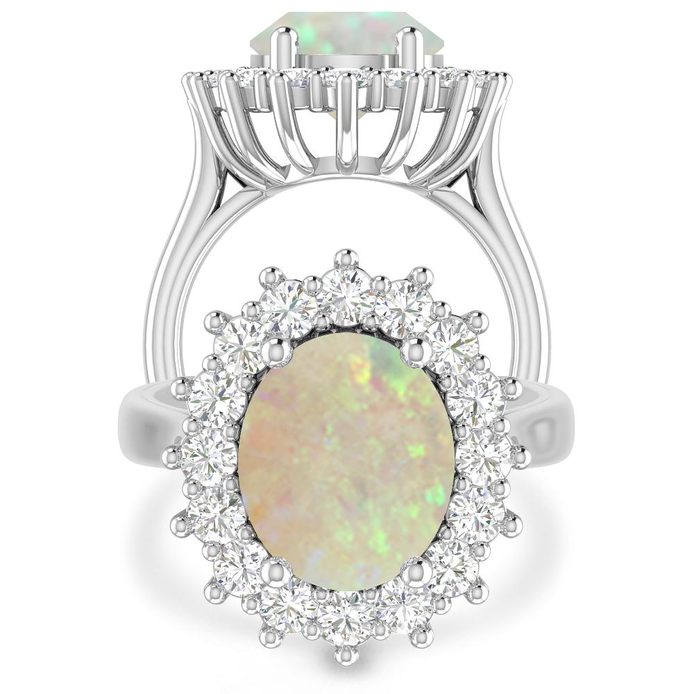 White Gold - Opal