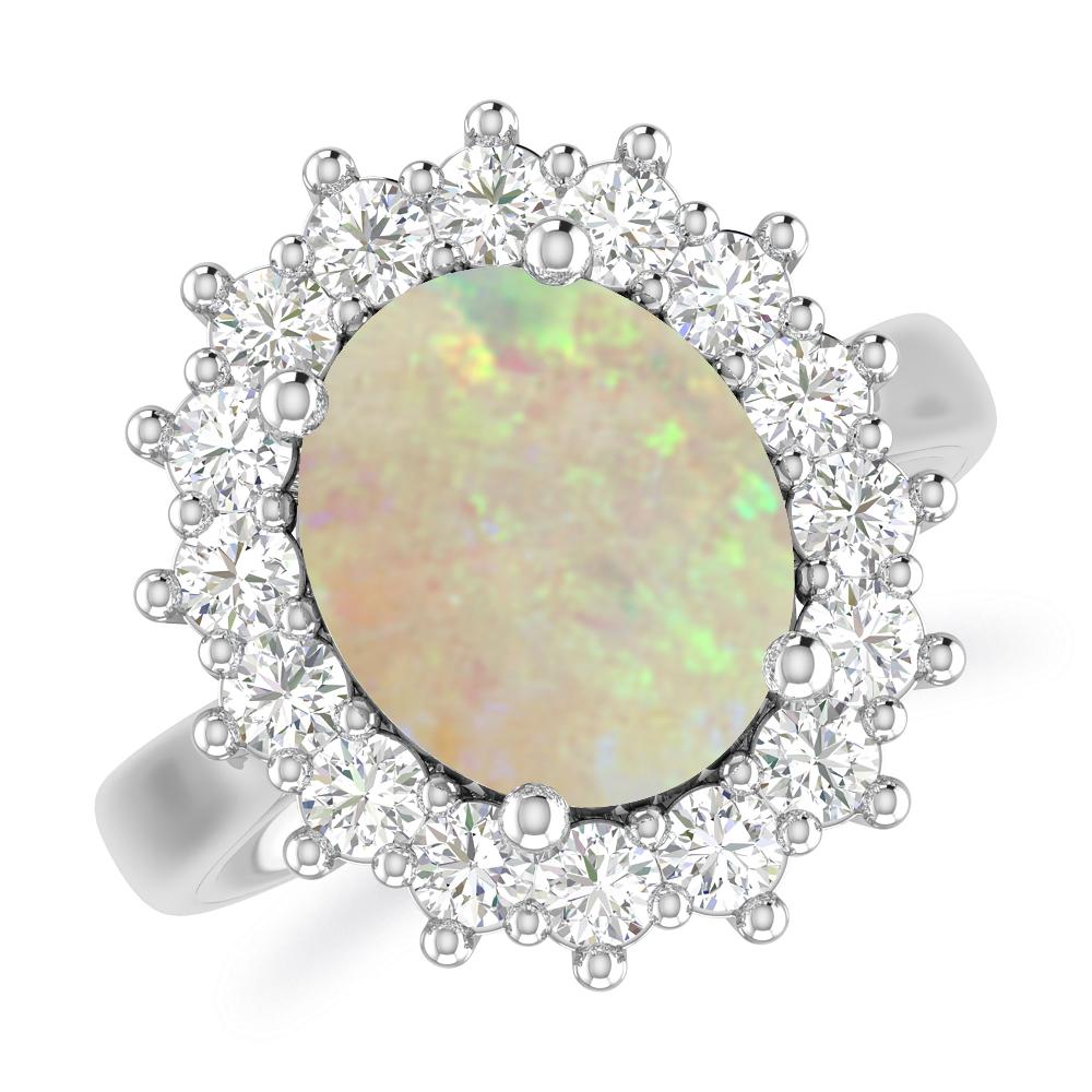 White Gold - Opal