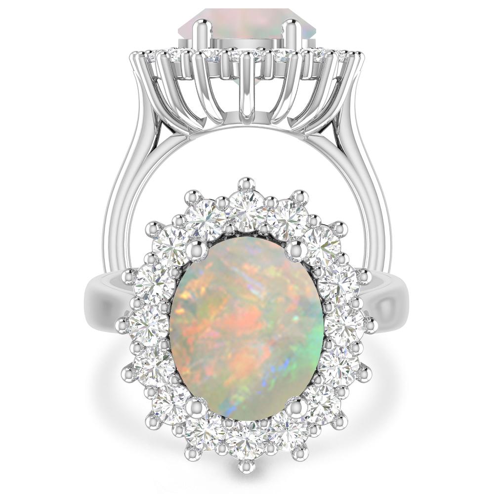 White Gold - Opal