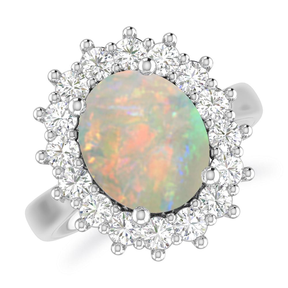 White Gold - Opal