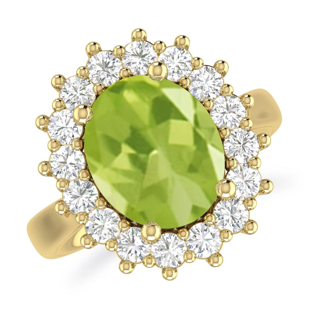 Yellow Gold - Peridot