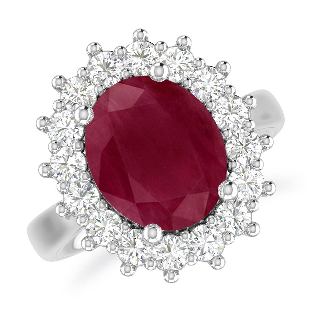 White Gold - Ruby