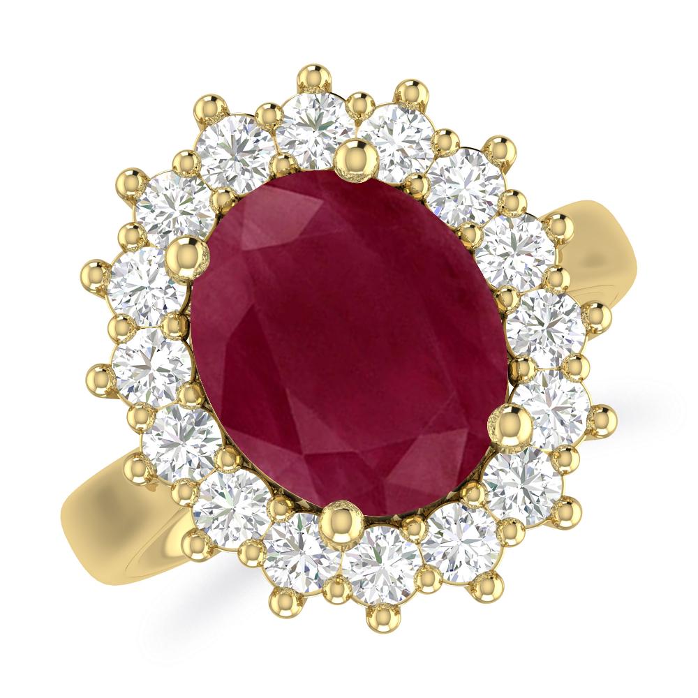 Yellow Gold - Ruby