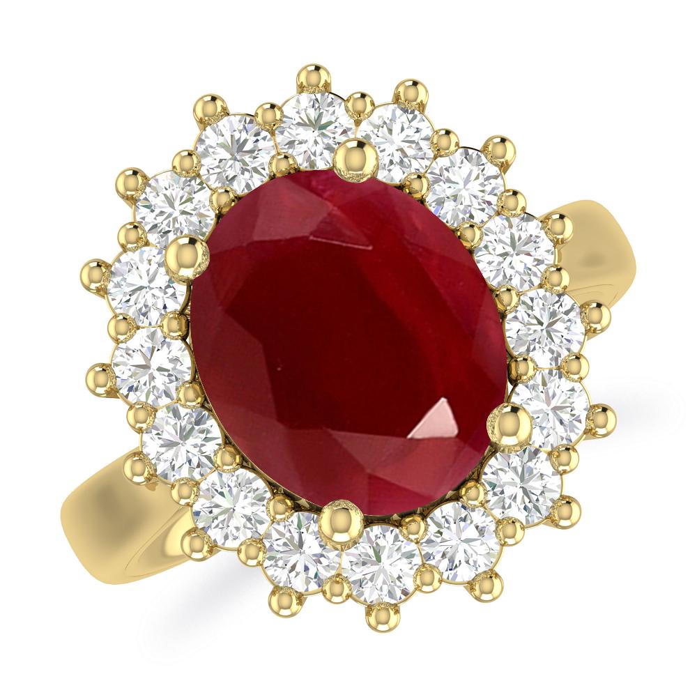 Yellow Gold - Ruby