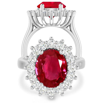 White Gold - Ruby