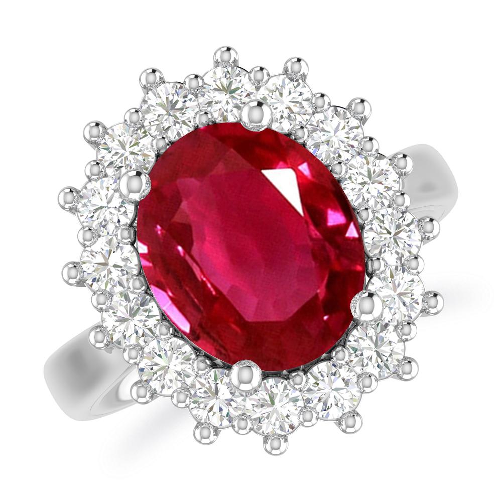 White Gold - Ruby