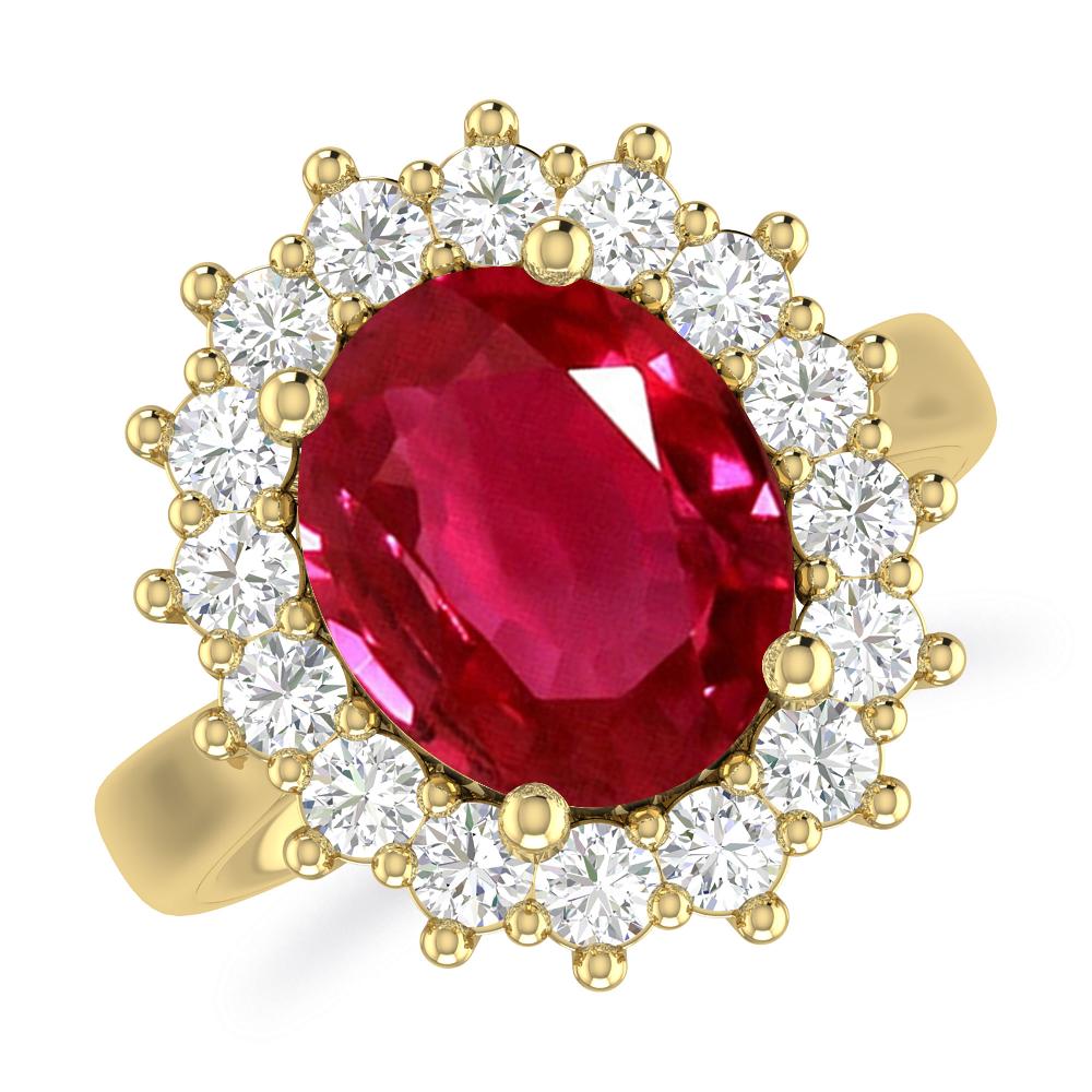 Yellow Gold - Ruby