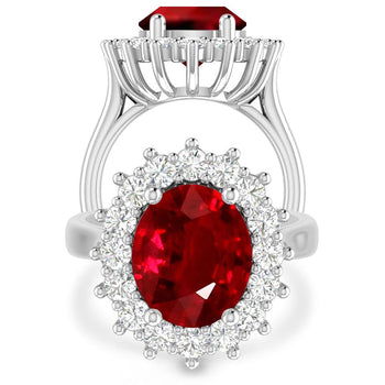 White Gold - Ruby