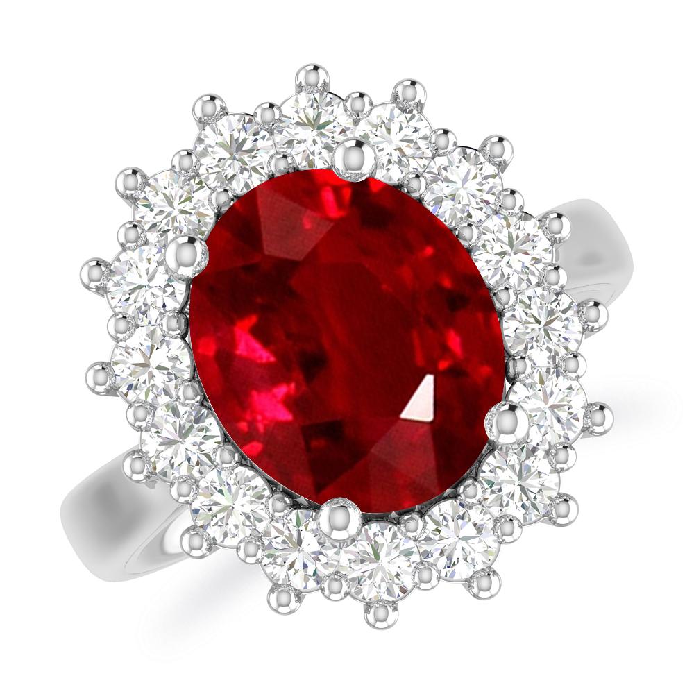 White Gold - Ruby