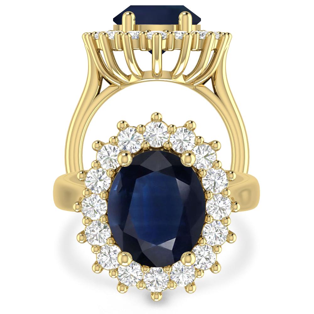 Yellow Gold - Sapphire