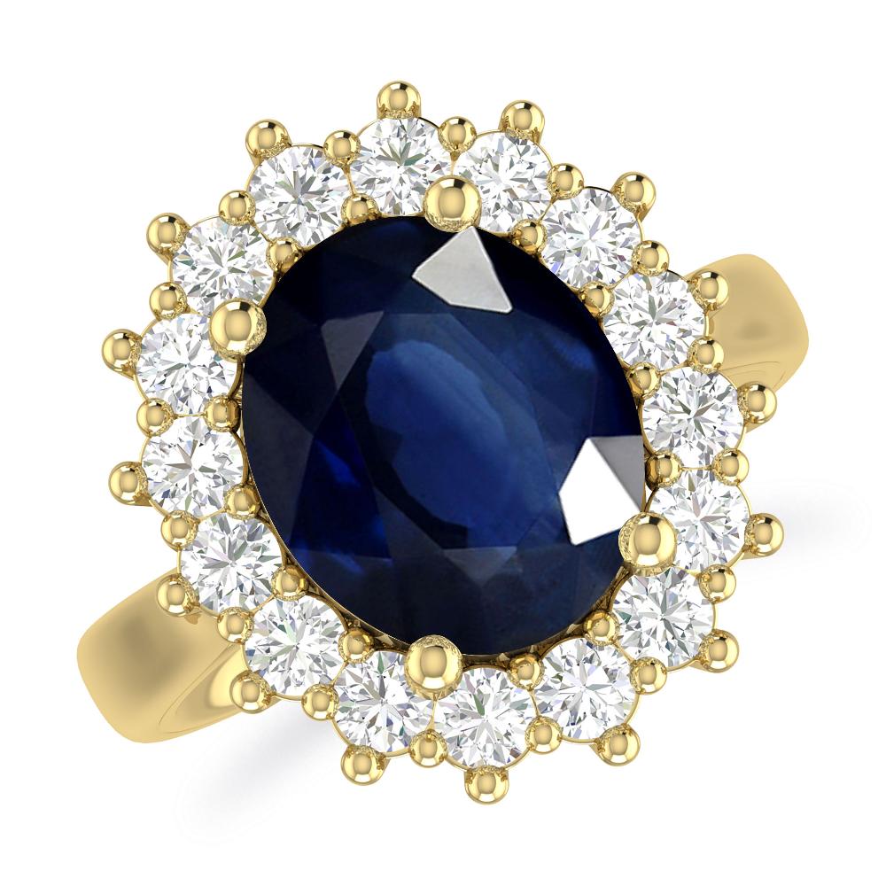 Yellow Gold - Sapphire