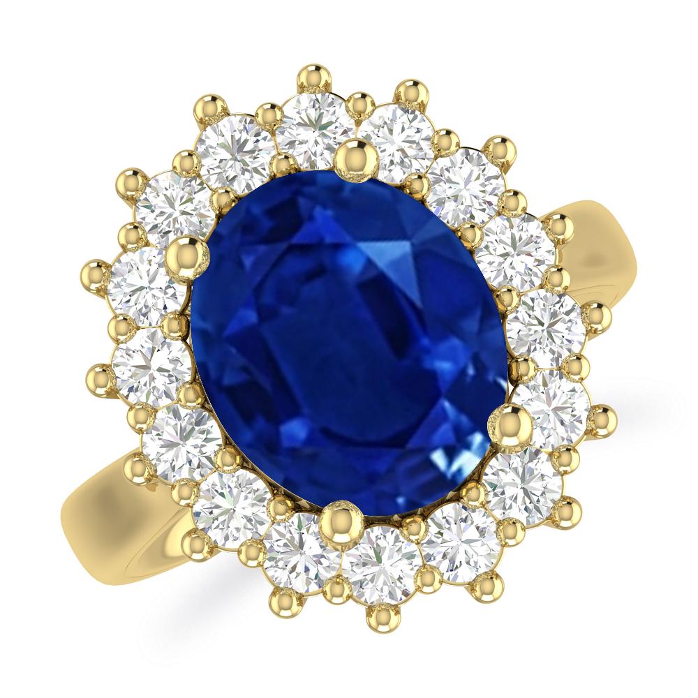 Yellow Gold - Sapphire