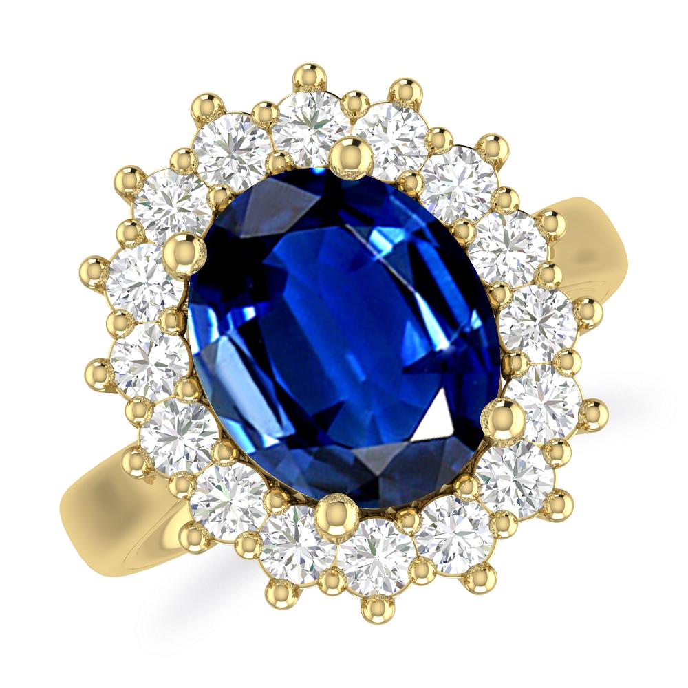 Yellow Gold - Sapphire