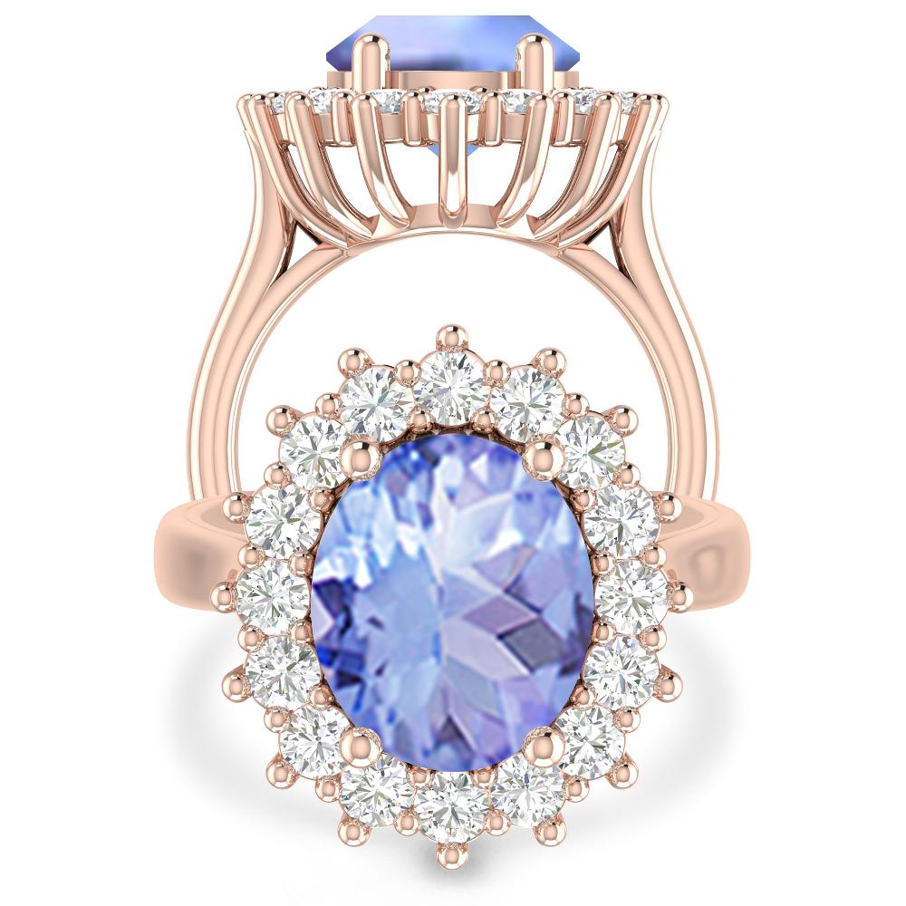 Rose Gold - Tanzanite