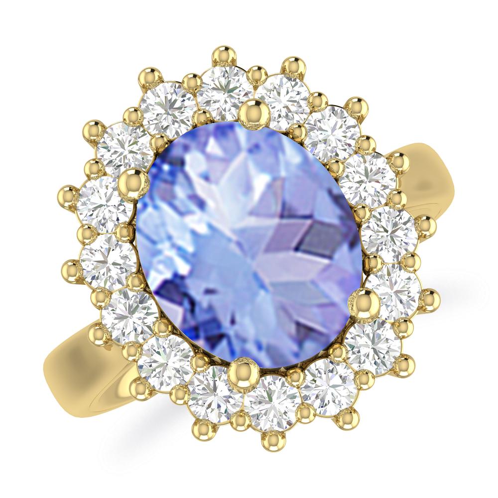 Yellow Gold - Tanzanite