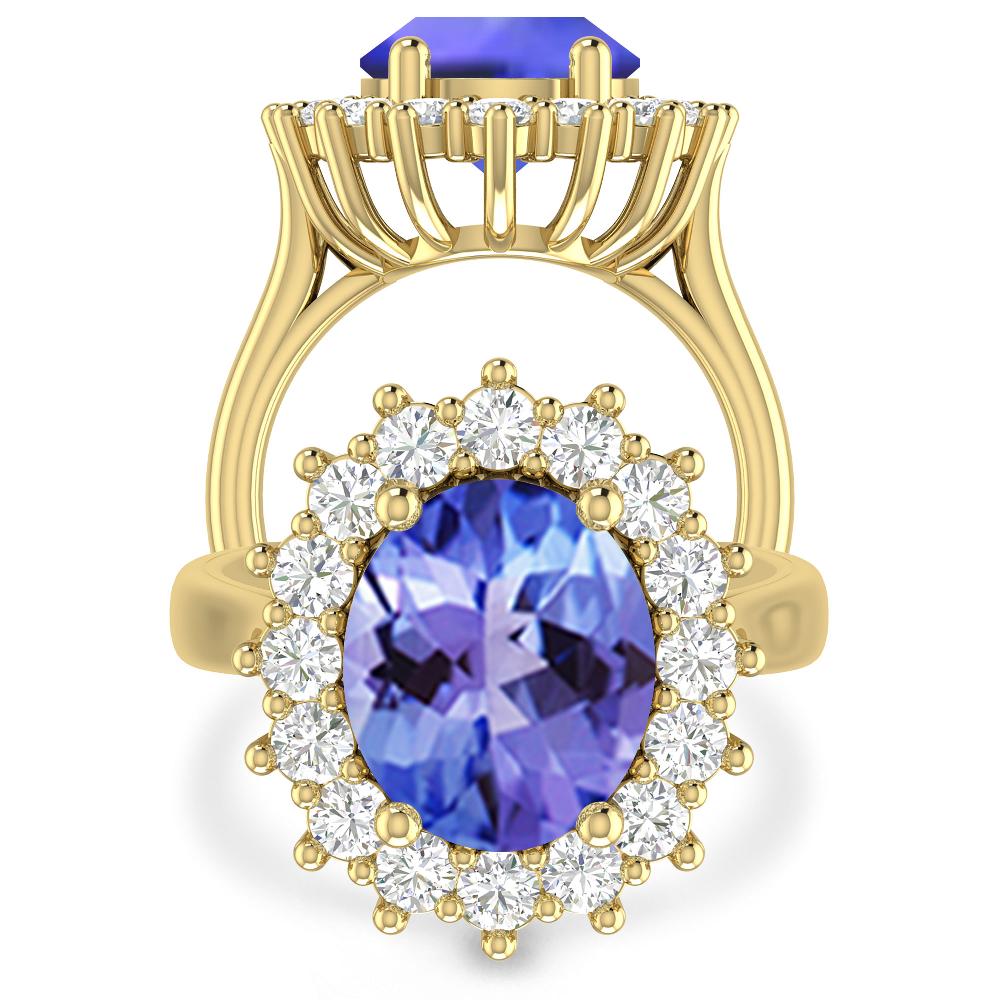 Yellow Gold - Tanzanite