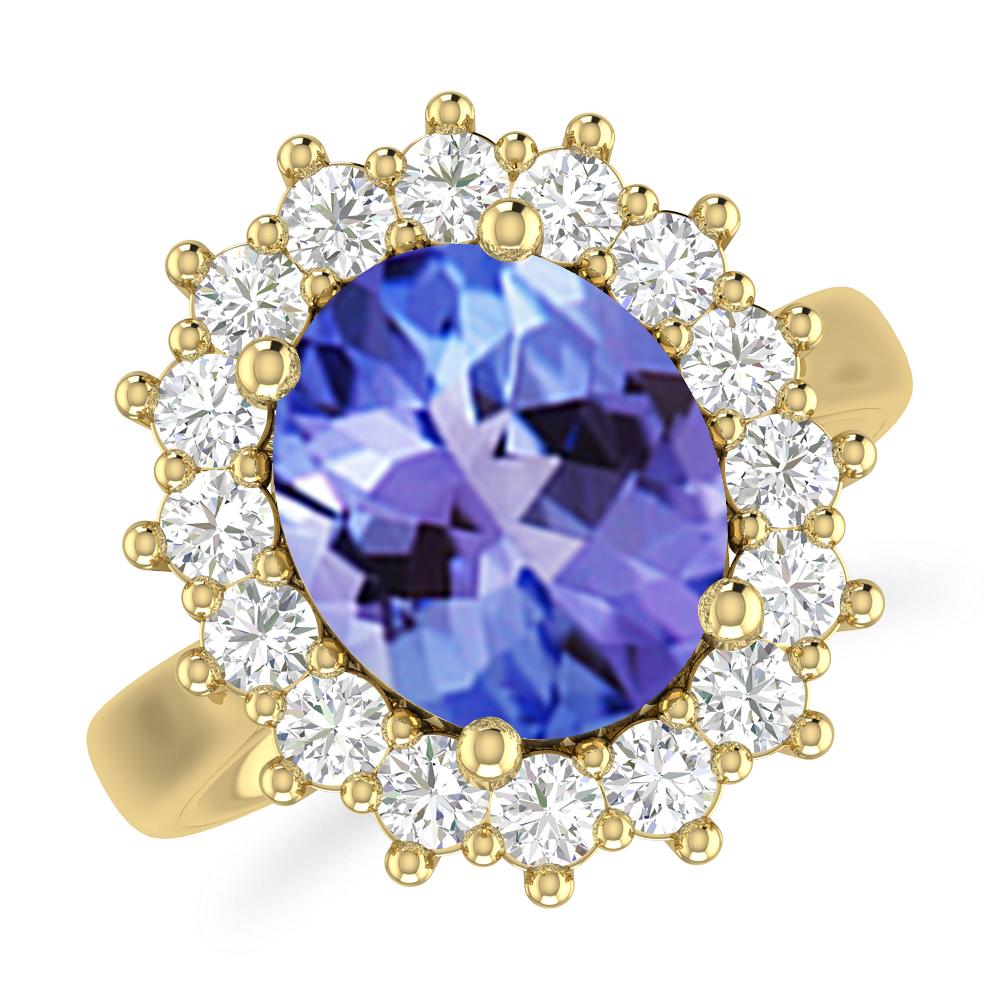 Yellow Gold - Tanzanite