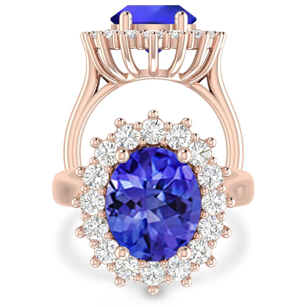 Rose Gold - Tanzanite