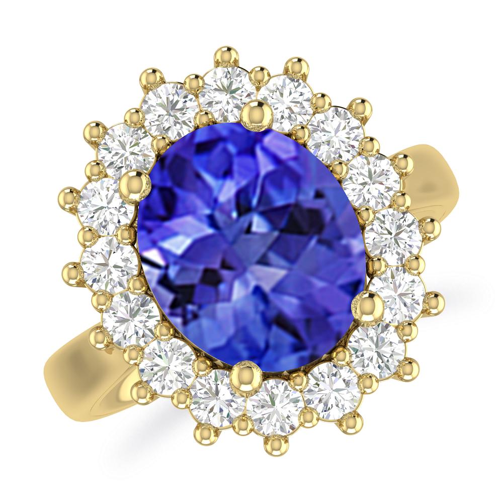 Yellow Gold - Tanzanite