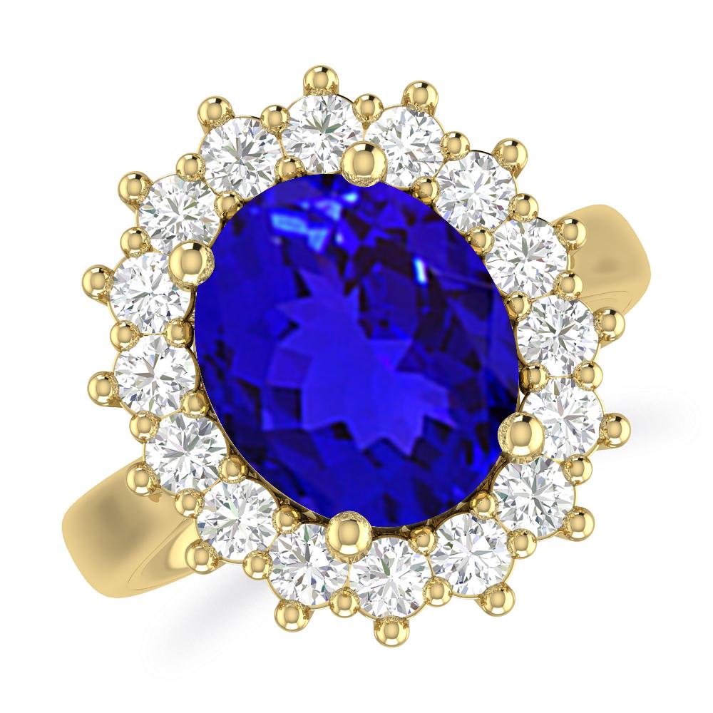 Yellow Gold - Tanzanite