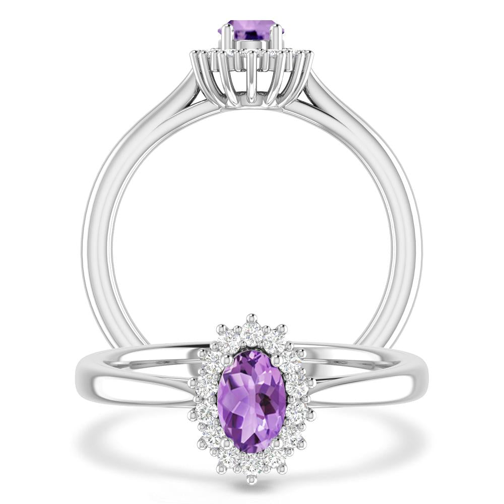 White Gold - Amethyst